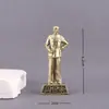 Estatua de Cuerpo Completo de Bronce Puro de Zhou Enlai de Pie Decoración para Oficina Estudio Vestíbulo Souvenir Micro-Paisajismo Venta al por Mayor