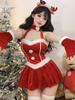 Disfraz de Navidad Damila vestido de terciopelo para mujer puro deseo sexy ancla femenina disfraz de actuación disfraz de escenario de Halloween