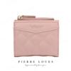 Billetera de Estudiante Acolchada Nueva de Moda de Gama Alta Estilo Coreano Estilo Ins Corta con Cremallera Gran Capacidad para Mujer