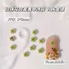 Decorações de Arte para Unhas em Liga Metálica Florzinha de Diamante Colorida Brilhante, Populares no Japão e na Coreia, Flor de Pérola Flor de Cinco Pétalas Acessórios para Unhas DIY