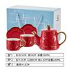 Juego de té de cerámica INS traje tetera de flores estilo europeo olla madre e hijo Amazon superventas cafetera tetera regalo