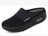 Comercio exterior talla grande sin tacón pedal mujer perezoso suela gruesa cojín de aire malla hueca casual Baotou medio arrastre zapatos de mujer