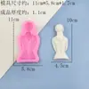 Molde Lindo de Cabeça e Corpo de Mulher Molde para Bolo de Fondant Molde para Massa de Modelar Resina Argila Macia Molde Artesanal