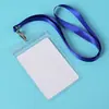 Portatarjetas de PVC personalizados, porta-insignias blandos, pases de exposición, portatarjetas transparentes impermeables, porta-tarjetas de identificación de empleado, al por mayor