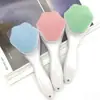 Diseño de Mango Largo Cepillo Limpiador Facial de Masaje Suave Cepillo de Limpieza Profunda Cara Cerdas Suaves Masajeador Piel Silicona Pata de Gato Limpiador Facial
