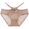 Ropa interior de mujer de estilo japonés Verano Delgada Encaje Transparente Calzones Estilo Coreano Moño Bragas Entrepierna de Algodón Puro