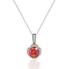 Novo Conjunto de Três Peças Amazon Seiko Corte Rosa Paralacha Zircônia Colar Brincos Femininos Anel Cor Tesouro Atacado