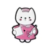 Broche de Serie Médica de Dibujos Animados Transfronteriza Accesorio Metálico Creativo Lindo con Forma de Gato Enfermero Experimental Insignia
