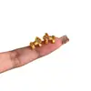 Pendientes y Collar de Pony con Lazo Dorado Dulces y Lindos, Diseño Único de Nicho, Sensación de Lujo Ligero y Gama Alta, Accesorios del Año del Caballo