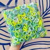 500 Pacotes Argola de Toalha Sem Costura Elástico de Cabelo Infantil Elástico de Cabelo para Bebê Não Danifica o Cabelo Corda de Cabelo Anel de Polegar Corda de Cabeça para Meninas