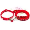 Coleira de cachorro em desenho animado com 1cm de largura e Sino conjunto de coleira para gato e animal de estimação de porte pequeno e médio ao ar livre anti-perda