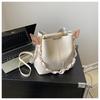 Bolso tipo cubo con textura de alta gama y gran capacidad para mujer, Nuevo bolso cruzado de moda Primavera y Verano 2026, Bolso de hombro de nicho para el día a día