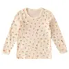 Camiseta de Manga Larga de Algodón Puro para Niñas de Principios de Otoño, Sin Costuras, Todo Algodón, Cuello Redondo Infantil, Top de Otoño, Ropa Interior para Niña Pequeña, Capa Base