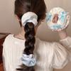 Lindo Scrunchie Floral con Lazo Estilo Coreano de Encaje Versátil para Cola de Caballo Liga para el Cabello Temperamental Femenino Accesorios para el Cabello