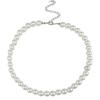 Collar de perlas de vidrio cortas blanco gris polvo negro de 4/6/8/10/12 mm para mujer, venta al por mayor de fábrica HJ-9