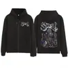 Sudadera con cremallera Harajuku Tour Mundial Calavera Fantasma 2026 Álbum Sudadera con cremallera Gótica Unisex