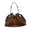 2026 Nueva Bolso de Gamuza de Gran Capacidad para Mujer, Simple y de Moda, Bolso Tote Retro para el Hombro, Bolso Cruzado de Mano