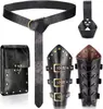 Cinturón Medieval Vikingo Renacentista Transfronterizo Pulsera Retro Disfraz de Cosplay de Halloween Bolso de Cintura para Vestido