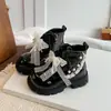 Botas Martin para Niña con Lazo de Mariposa 2026 Otoño Adorno de Encaje de Perla Niños Medianos y Grandes Suela Suave Cremallera Lateral Botines Botas Individuales
