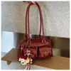 Bolso de axila retro de nicho transfronterizo para mujer, nuevo bolso de mano de gran capacidad de estilo coreano moderno 2026, bolso de hombro tipo bowling