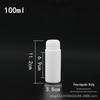 Em estoque atacado espessado 100ml garrafa plástica garrafa de água garrafa sólida garrafa de boca larga garrafa para agrotóxicos garrafa química garrafa para iscas