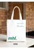 Bolsa de Lona com Zíper Estilo Novo 2025 Letra Grande Capacidade Bolsa de Lona Estilo Coreano Retrô Simples Artística Bolsa de Lona Feminina para Compras