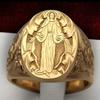 Pulsera de Bendición de Joyería Transfronteriza Chenrui Anillo de Sello Estilo Europeo y Americano Anillo Tallado para Hombre