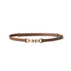 Cinto Decorativo Feminino de Couro Genuíno Preto para Inverno Combinado com Blazer Cintura Moda Versátil Cinto de Couro Genuíno Atacado