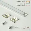 Barra de luz LED dura luz suave com kit de luz de fita LED acessórios de luz de armário concha de canal de alumínio em forma de U luz suspensa