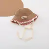 Sombreros para Niños, Sombreros de Paja para Primavera y Verano, Sombreros de Princesa con Encaje Estilo Coreano, Sombreros Transpirables para Bebé con Ala Ancha para Exteriores, Sombreros de Protección Solar, Sombreros de Moda