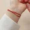 Pulsera de cuerda roja de plata de ley s925 de moda nacional, pulsera tejida a mano finamente, joyería de pulsera de año de nacimiento nacional para hombres y mujeres