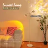 Lámpara de Atmósfera de Ondas de Agua Lámpara del Atardecer Lámpara de Piso de Ambiente para Sala de Estar Dormitorio Celebridad de Internet Fondo de Sala de Transmisión en Vivo Lámpara del Atardecer