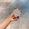 Espejo de Maquillaje con Incrustaciones de Diamantes de Venta Caliente Transfronterizo Plegable Portátil Espejo de Doble Cara de Alta Definición Espejo de Maquillaje Mini Portátil para Estudiantes