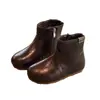 Botas de Cuero Suave Versátiles de Estilo Vintage para Niños, Novedad Otoño 2026