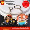 Chaveiro acrílico dos desenhos animados chaveiro personalizado personalizado foto dupla face transparente dos desenhos animados pingente epóxi personalizado