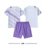 Venta Directa de Fábrica Conjunto de Uniforme de Fútbol Infantil para Niñas, Personalizado para Niños, Secado Rápido y Transpirable, Adecuado para Uniformes de Equipo de Entrenamiento y Competición para Estudiantes de Primaria