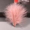 Pluma de pavo al por mayor para manualidades color de vena de sangre pluma de pavo borde de tela pluma joya accesorios para ropa de plumas