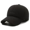 Gorra de invierno cálida para hombre, gorra de béisbol con visera para mediana edad y ancianos, protección auditiva para exteriores, gorra de papá informal de moda