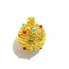Pingente Sachê Cloisonne Cor Pingente Cobre Vazado Abrível Pingente Bola Sachê Pingente Pílulas Sino Palaciano Acessórios de Joalheria Antiga