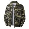 Chaqueta de Verano Fina para Hombre Estilo Militar Ligeramente Elástica y Resistente a las Manchas Poliéster Algodón Transpirable Absorbente de Humedad Camuflaje para Exteriores Casual
