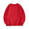 Suéter de cuello redondo de terciopelo de zorro plateado de algodón puro de 450 g, otoño e invierno con forro polar, hombro caído suelto para pareja, LOGO estampado