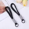 Nuevo Estilo Coreano Dopamina Taza de Agua Simple Bolso con Cordón Tejido Llavero Adorno de Cordón de Cuentas Perler DIY Accesorios
