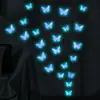 Adesivo de Parede Luminoso Borboleta Degradê Xino Yg-H720 Personalizável PVC Autoadesivo Fluorescente Decorativo para Quarto de Crianças