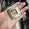 Placa de Base com Flange de Ferro, Peça de Fixação para Corrimão de Escada, Acessórios de Ferragens, Peça Soldada, Peça Redonda, Peça Quadrada, Peça de Ferro