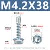 Tornillos hexagonales externos de zinc azul y blanco con punta de taladro Arandela hexagonal Punta de taladro Autorroscantes Autoperforantes Cola de milano M4.2-M4.8