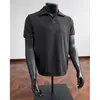 Ropa de verano para hombre, ajustada, de manga corta, marca nueva y moderna, elástica, de media manga, camiseta de cuello redondo estilo americano