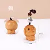 Chaveiro/Pingente para Carro com os Doze Animais do Zodíaco em Madeira de Teixo, Estilo Cultural e Criativo - Lindo Enfeite Portátil para Celular, Ideal para Casais