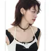 Lujo Ligero Nicho Estilo Dulce-Fresco Moda Nuevo Personalizado Gargantilla de Gato Cuero Cadena de Cuello Simple para Mujer