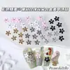 Lindas Flor de Perla Tridimensional de Aleación Accesorios para Arte de Uñas Venta Caliente Transfronteriza Flor de Cinco Pétalos con Diamante Decoraciones para Uñas de 6.5 mm