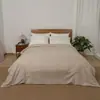 Nuevo juego de ropa de cama de cuatro piezas hecho de tela jacquard de algodón puro, juego de tres piezas de sábana y funda de edredón de algodón lavable para uso doméstico al por mayor